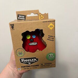 Fuggler - Funny Ugly Monster - Farting Figure - Red - Motion Activated